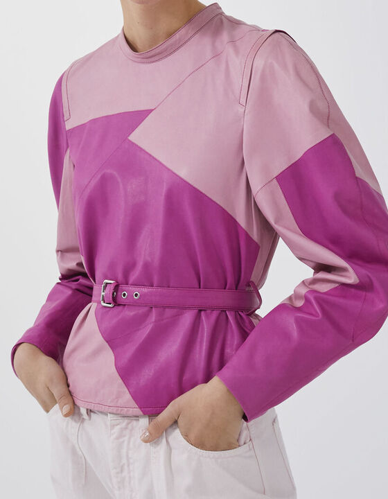 KOMBA LEATHER TOP